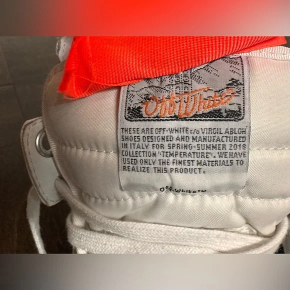 Off White Off-Court 3.0 Leather High Top Sneakers White size 40